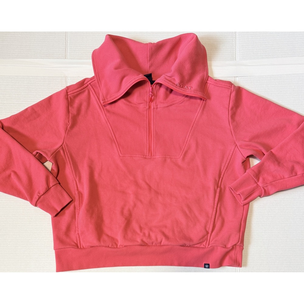 ARIAT - Women's 1/4 Zip Sweatshirt - Western Cotton Pullover - X-Large XL